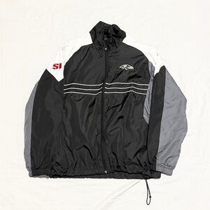 Men's Black and Gray Sports  Baltimore Ravens NFL Jacket